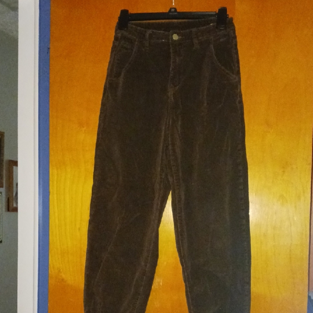 SHEIN Chocolate Corduroy Trousers